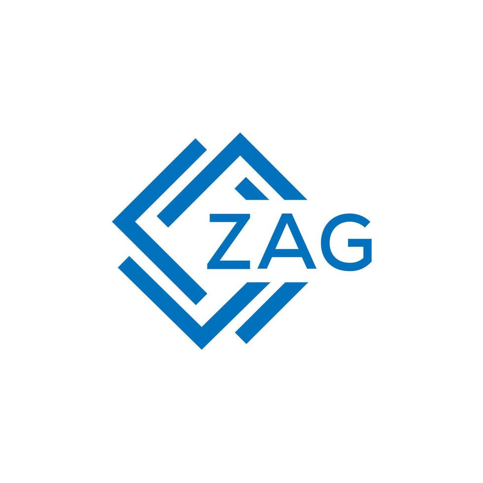 zag technologie brief logo ontwerp Aan wit achtergrond. zag creatief initialen technologie brief logo concept. zag tech vector