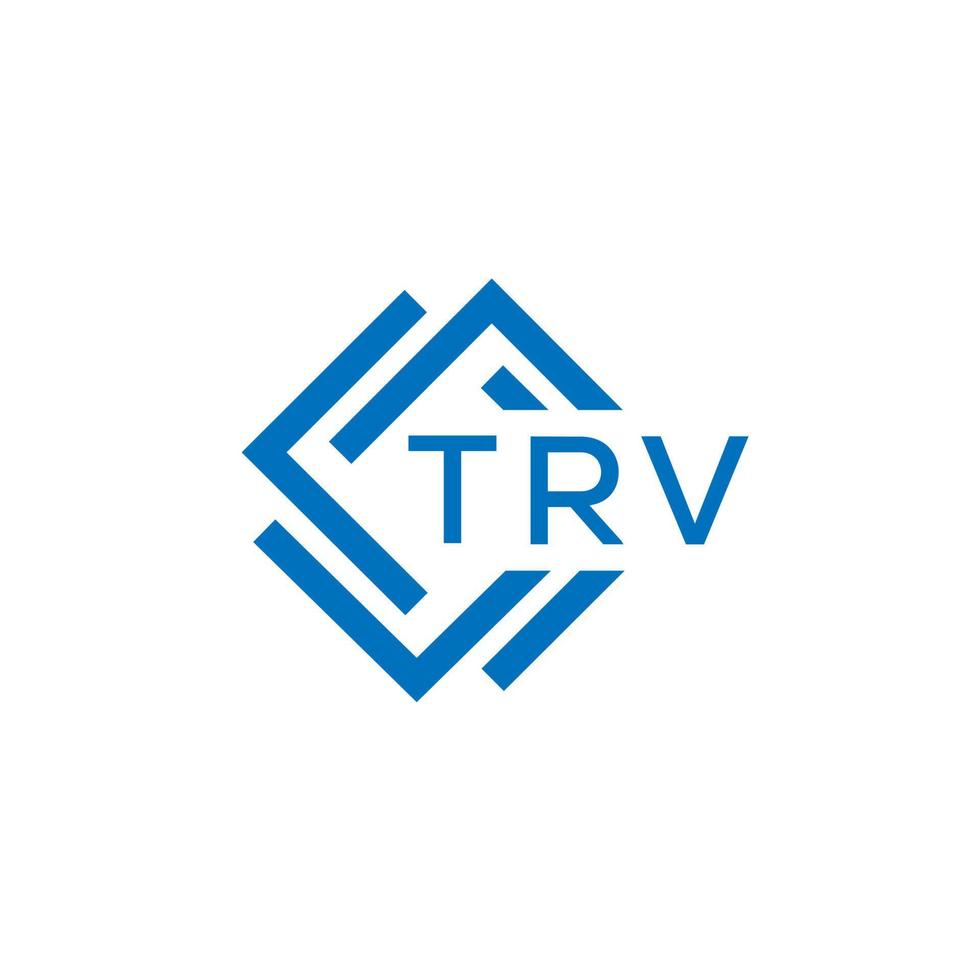 trv technologie brief logo ontwerp Aan wit achtergrond. trv creatief initialen technologie brief logo concept. trv technologie brief ontwerp. vector