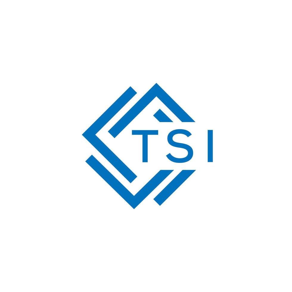 tsi technologie brief logo ontwerp Aan wit achtergrond. tsi creatief initialen technologie brief logo concept. tsi technologie brief ontwerp. vector
