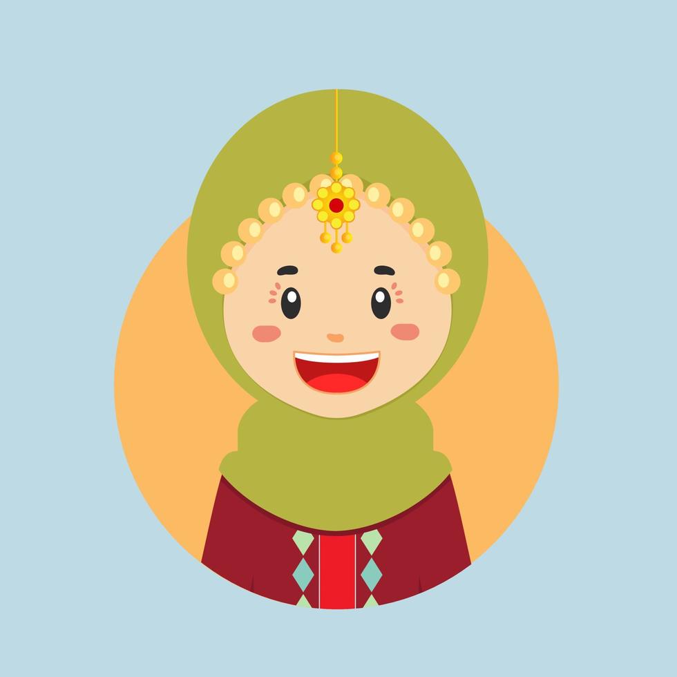 avatar van een Oman karakter vector