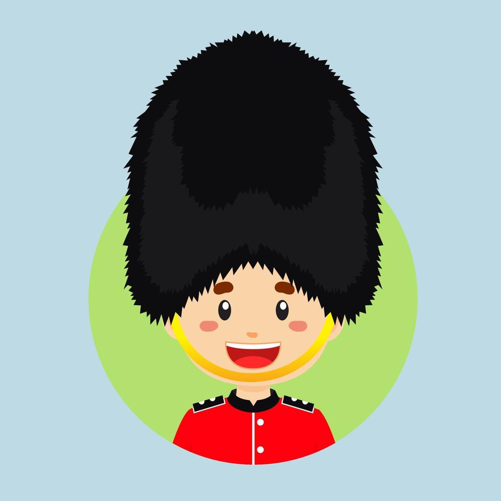 avatar van een Brits karakter vector