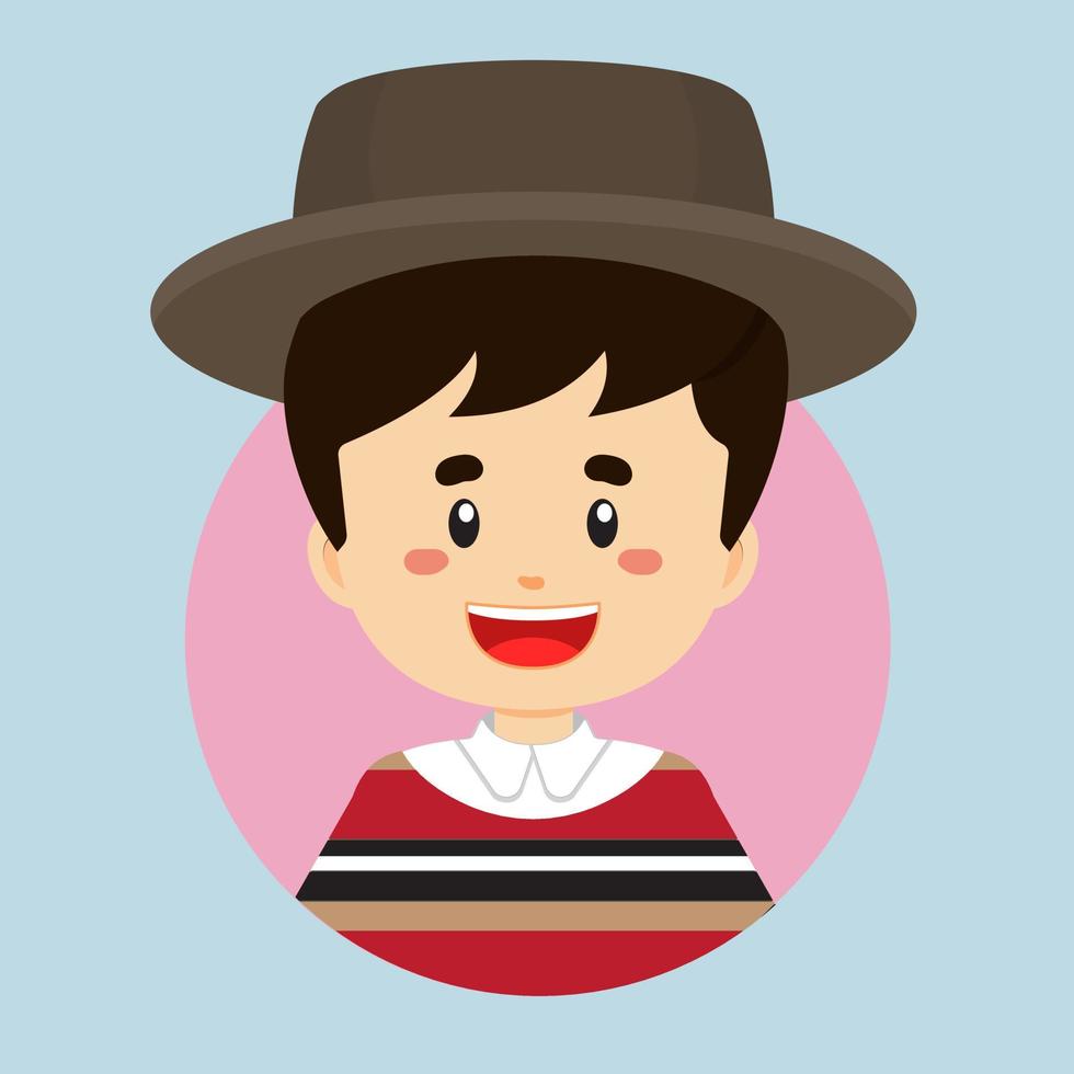avatar van een Chili karakter vector