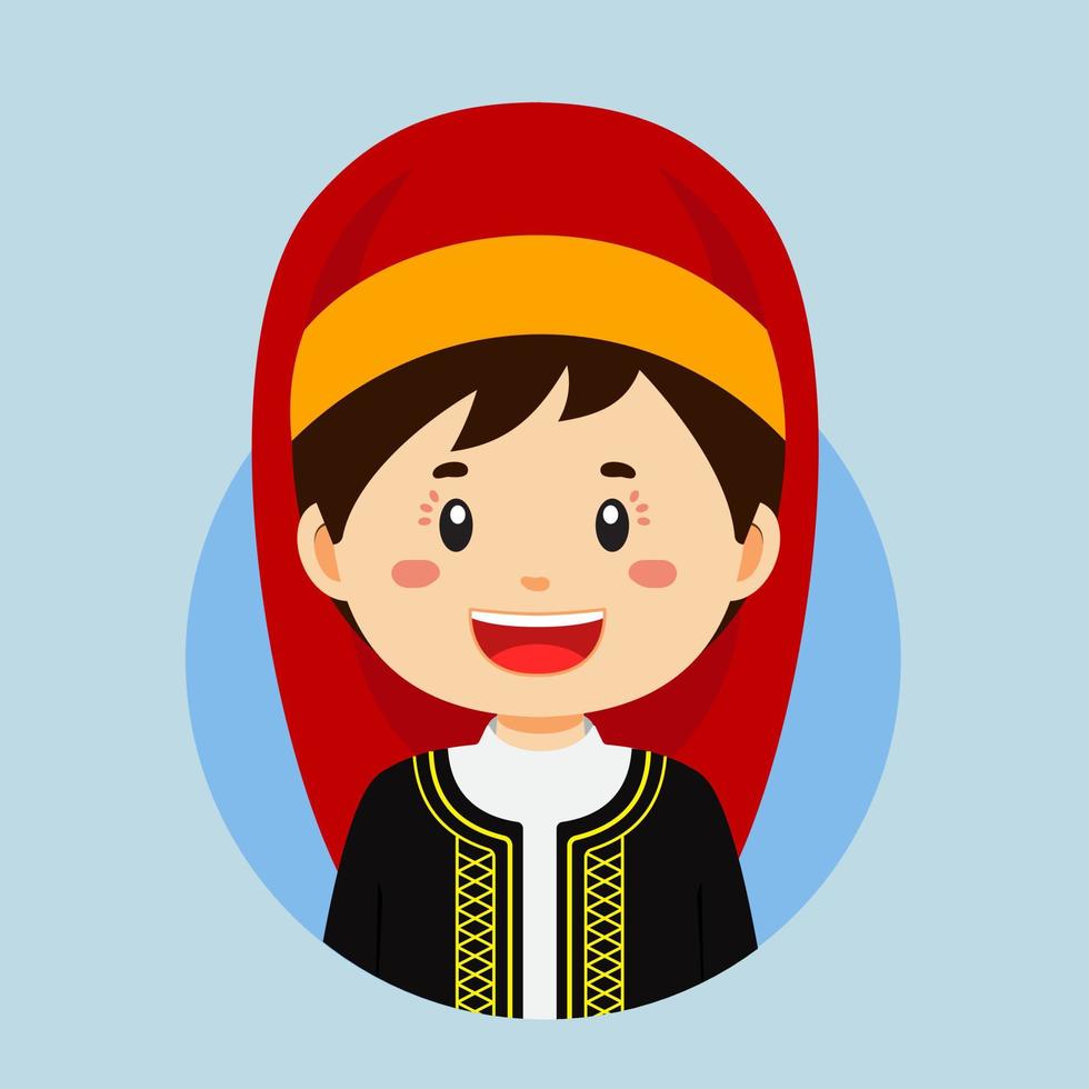 avatar van een grieken karakter vector