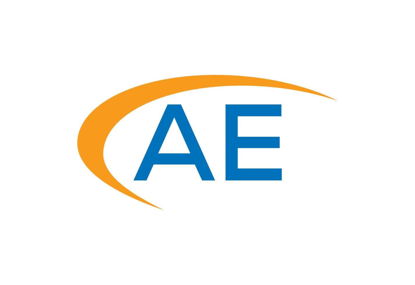 aanvankelijk ae-ea brief logo ontwerp, vector illustratie