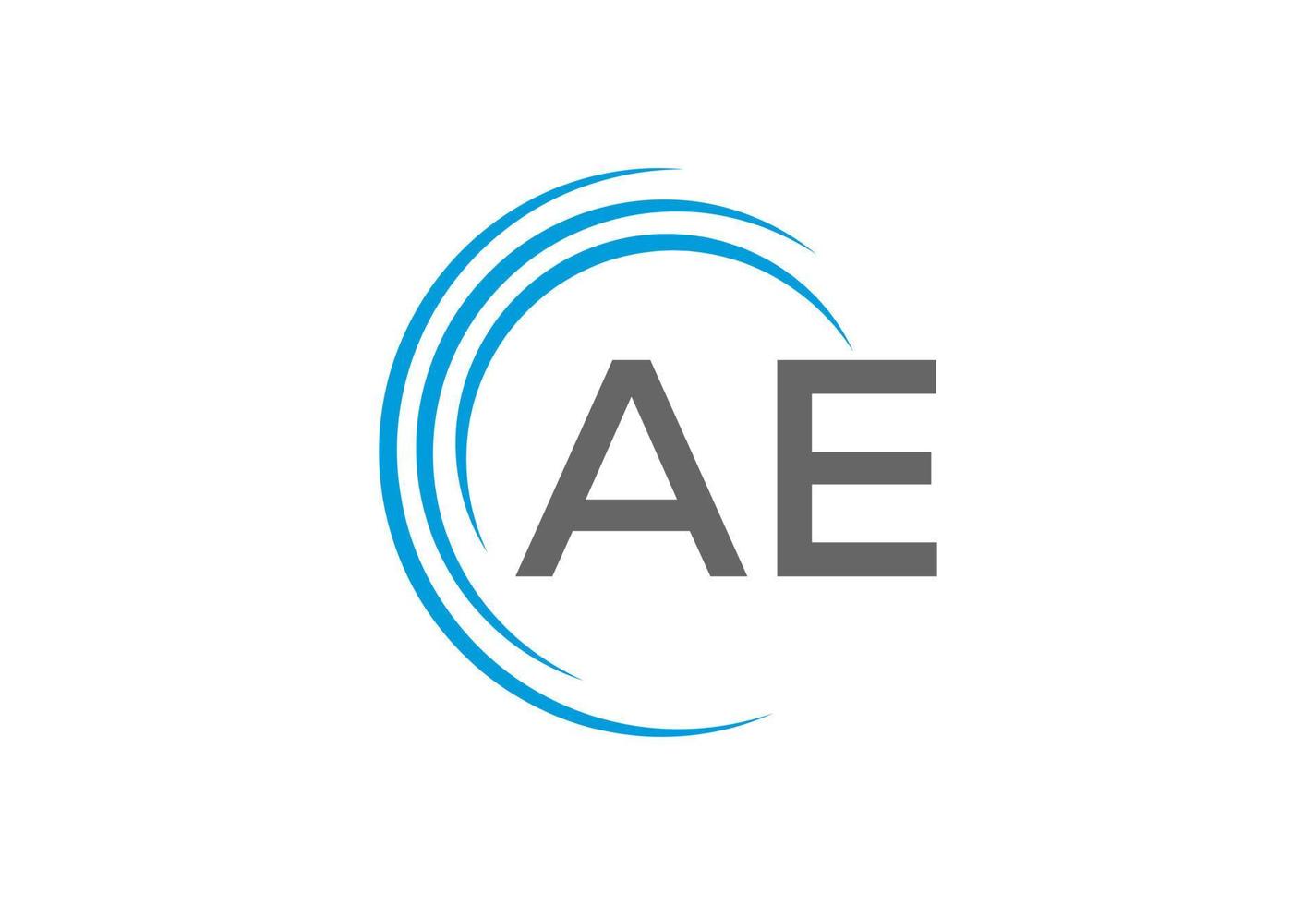 aanvankelijk ae-ea brief logo ontwerp, vector illustratie