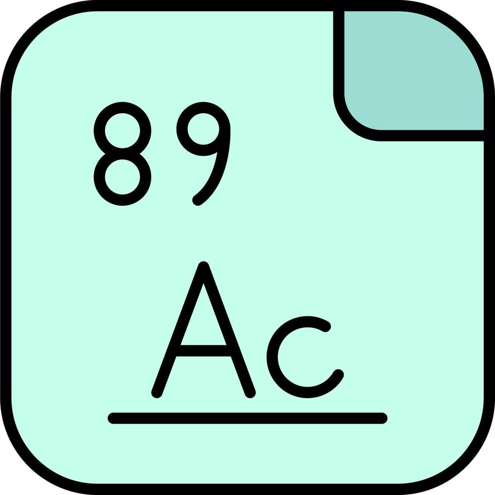 actinium vector icoon