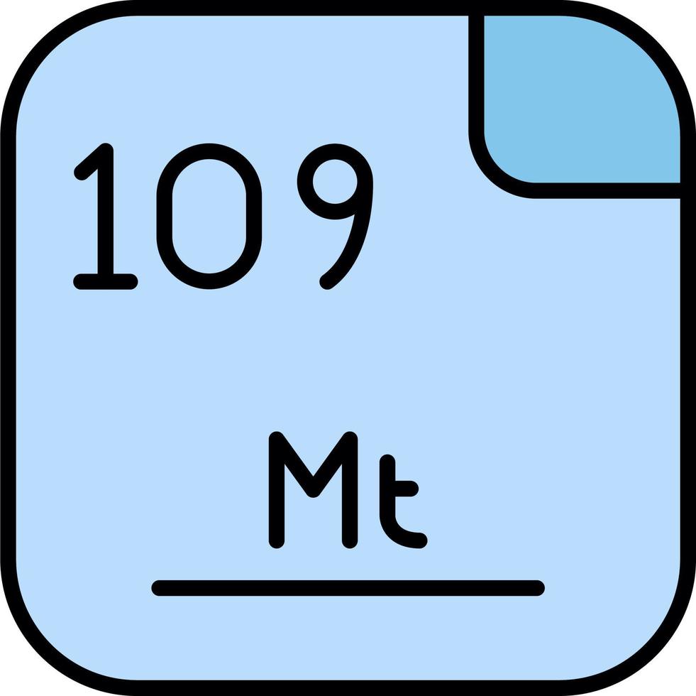 meitnerium vector icoon