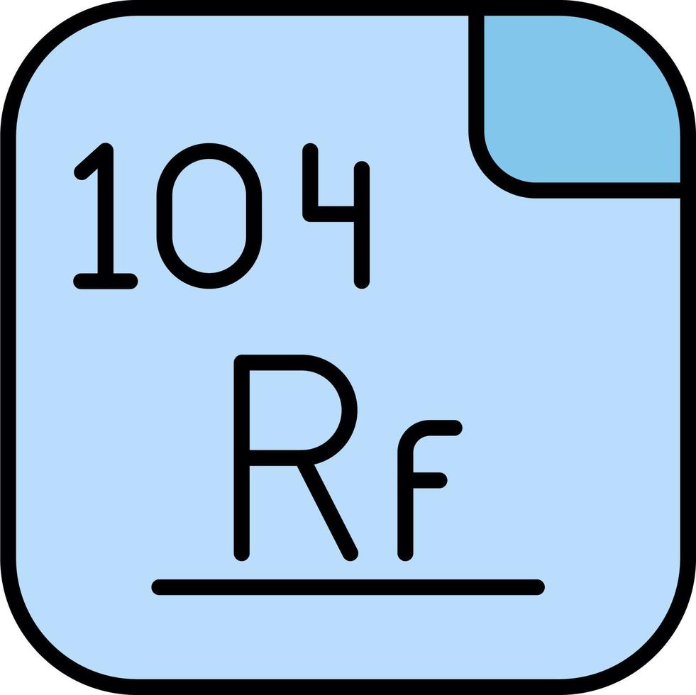 rutherfordium vector icoon