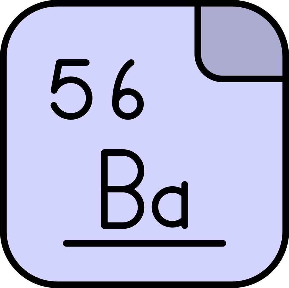 barium vector icoon