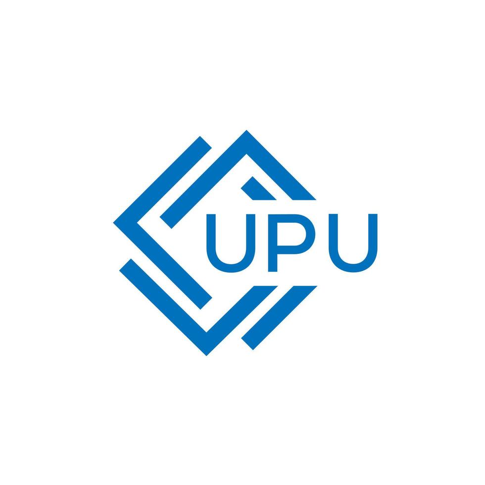 upu technologie brief logo ontwerp Aan wit achtergrond. upu creatief initialen technologie brief logo concept. upu technologie brief ontwerp. vector