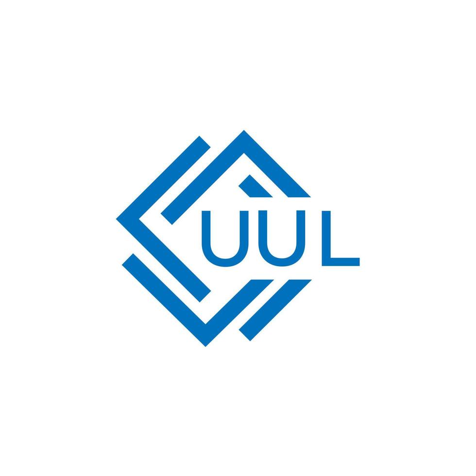 uul technologie brief logo ontwerp Aan wit achtergrond. uul creatief initialen technologie brief logo concept. uul technologie brief ontwerp. vector