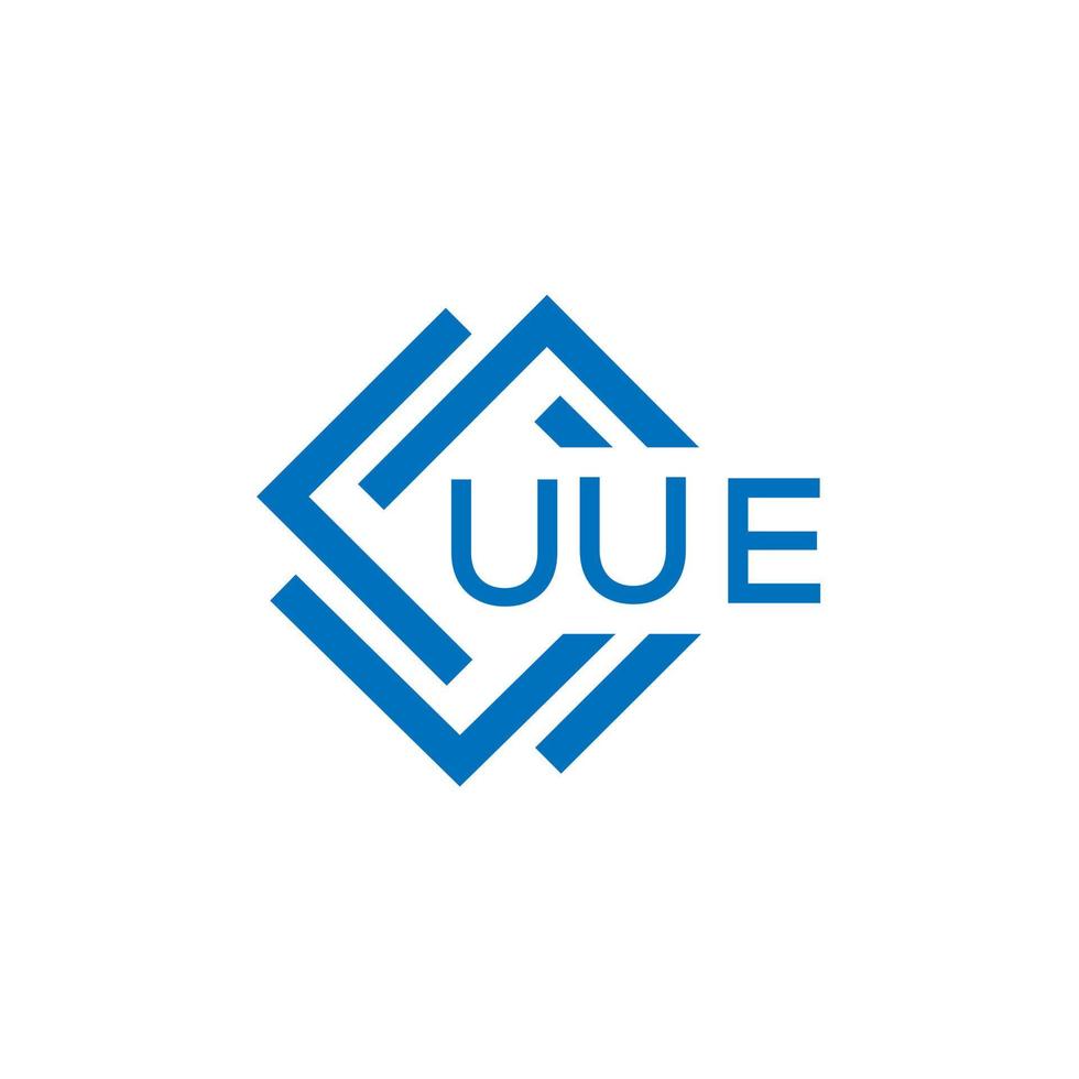 uue technologie brief logo ontwerp Aan wit achtergrond. uue creatief initialen technologie brief logo concept. uue technologie brief ontwerp. vector