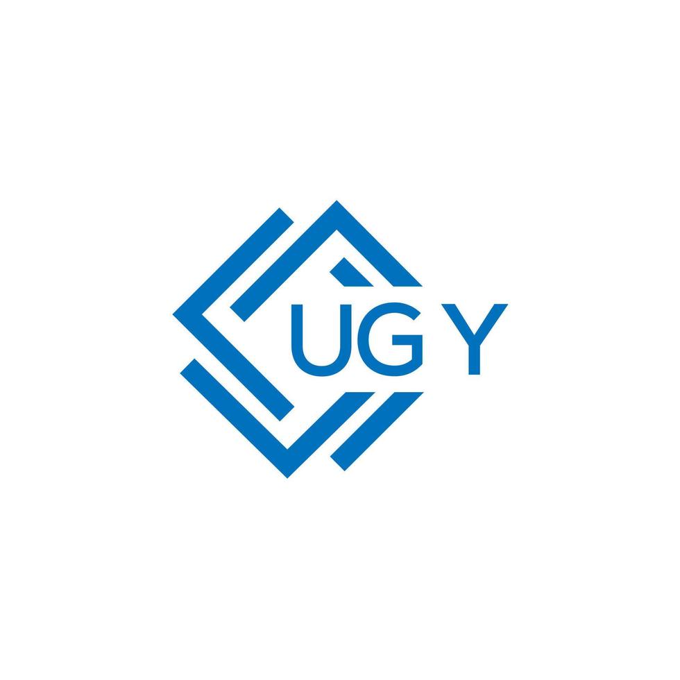 ugy technologie brief logo ontwerp Aan wit achtergrond. ugy creatief initialen technologie brief logo concept. ugy technologie brief ontwerp. vector