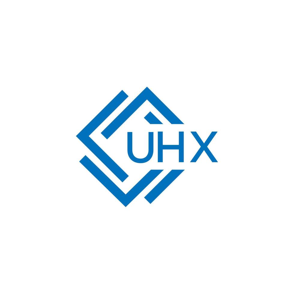 uhx technologie brief logo ontwerp Aan wit achtergrond. uhx creatief initialen technologie brief logo concept. uhx technologie brief ontwerp. vector