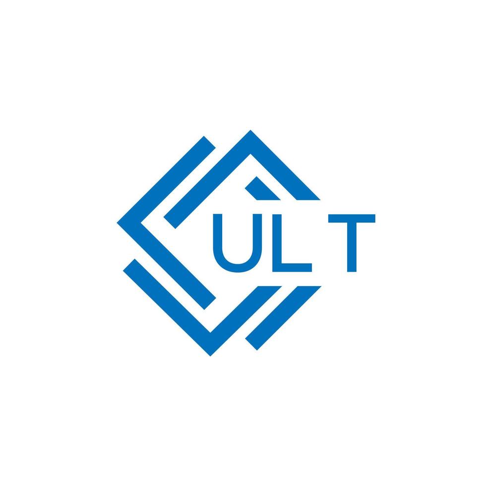 ult technologie brief logo ontwerp Aan wit achtergrond. ult creatief initialen technologie brief logo concept. ult technologie brief ontwerp. vector