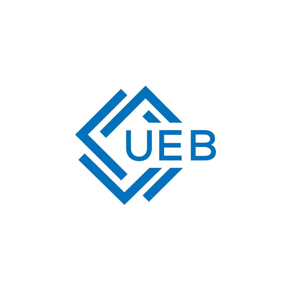 ueb technologie brief logo ontwerp Aan wit achtergrond. ueb creatief initialen technologie brief logo concept. ueb technologie brief ontwerp. vector