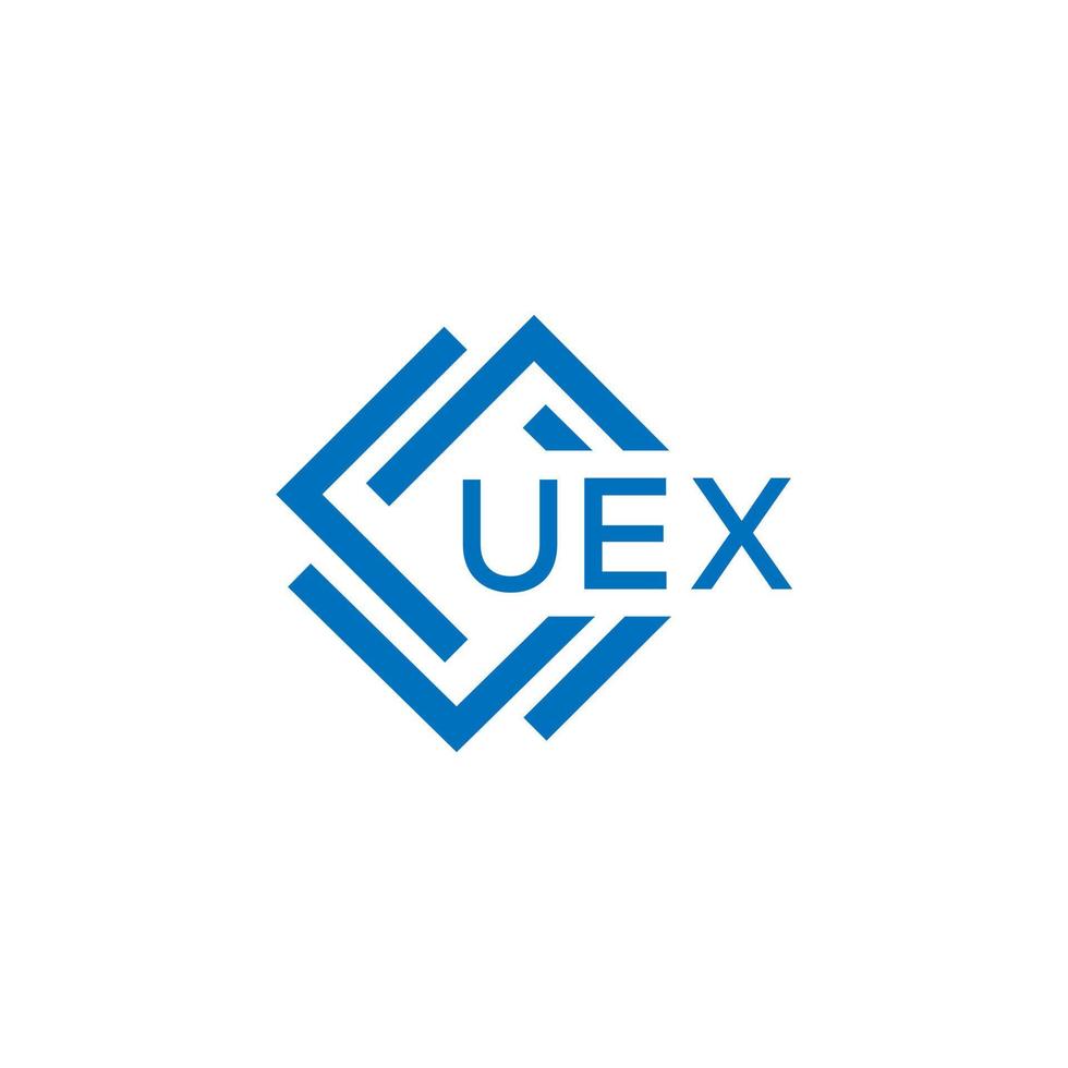 uex technologie brief logo ontwerp Aan wit achtergrond. uex creatief initialen technologie brief logo concept. uex technologie brief ontwerp. vector