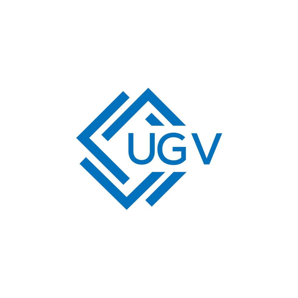 ugv technologie brief logo ontwerp Aan wit achtergrond. ugv creatief initialen technologie brief logo concept. ugv technologie brief ontwerp. vector