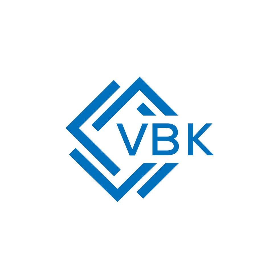 vbk technologie brief logo ontwerp Aan wit achtergrond. vbk creatief initialen technologie brief logo concept. vbk technologie brief ontwerp. vector