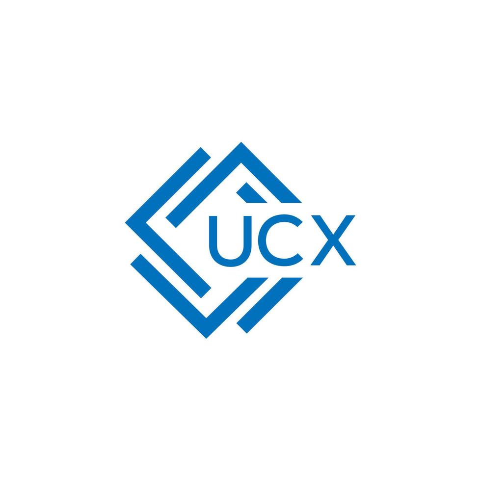 ucx technologie brief logo ontwerp Aan wit achtergrond. ucx creatief initialen technologie brief logo concept. ucx technologie brief ontwerp. vector