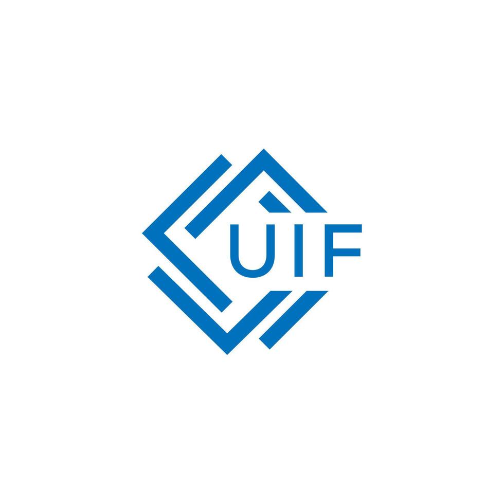 uif technologie brief logo ontwerp Aan wit achtergrond. uif creatief initialen technologie brief logo concept. uif technologie brief ontwerp. vector