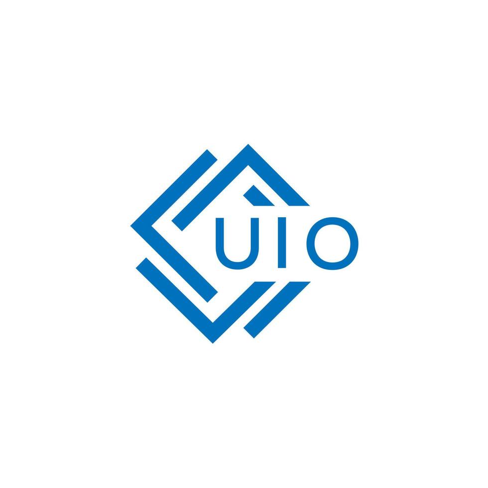 uio technologie brief logo ontwerp Aan wit achtergrond. uio creatief initialen technologie brief logo concept. uio technologie brief ontwerp. vector