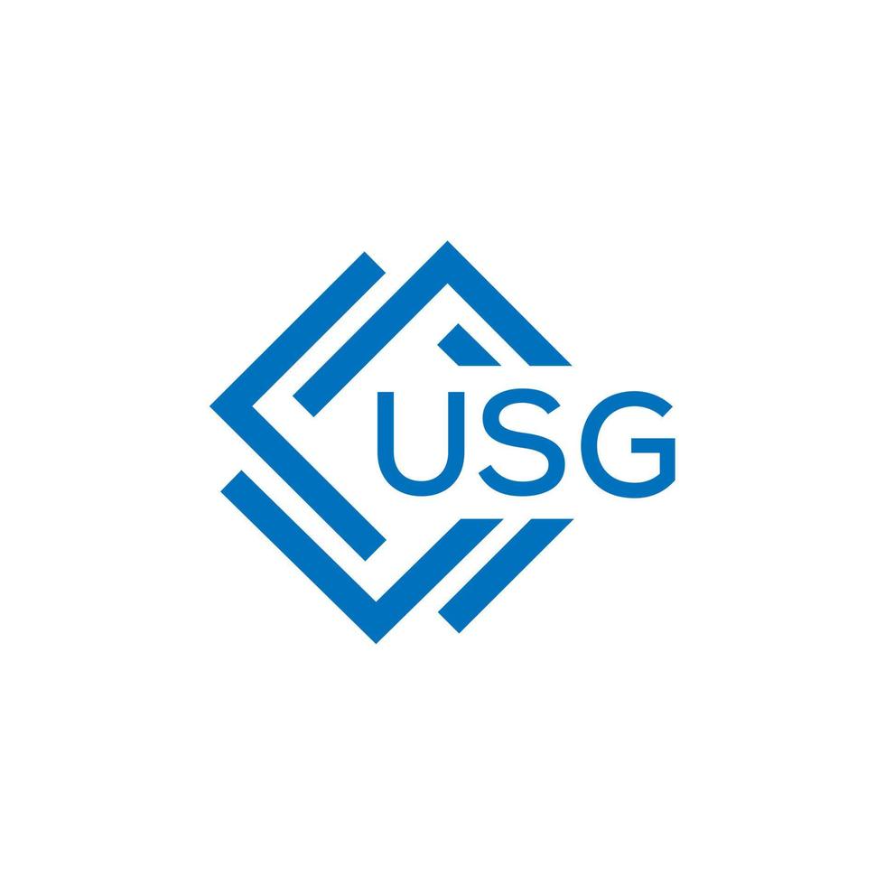 usg technologie brief logo ontwerp Aan wit achtergrond. usg creatief initialen technologie brief logo concept. usg technologie brief ontwerp. vector