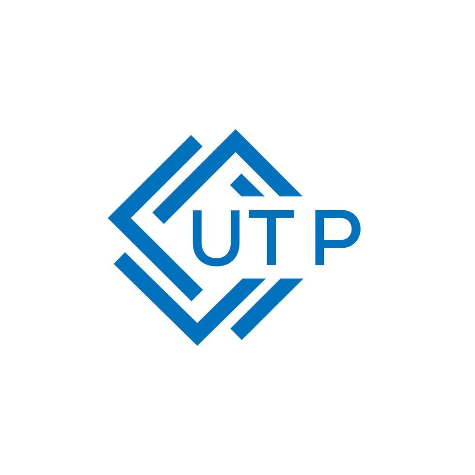 utp technologie brief logo ontwerp Aan wit achtergrond. utp creatief initialen technologie brief logo concept. utp technologie brief ontwerp. vector