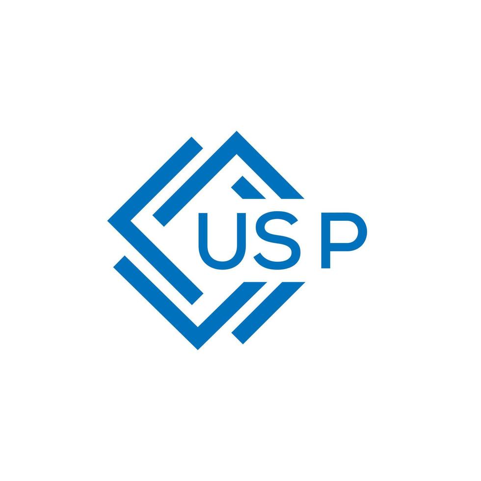 usp technologie brief logo ontwerp Aan wit achtergrond. usp creatief initialen technologie brief logo concept. usp technologie brief ontwerp. vector