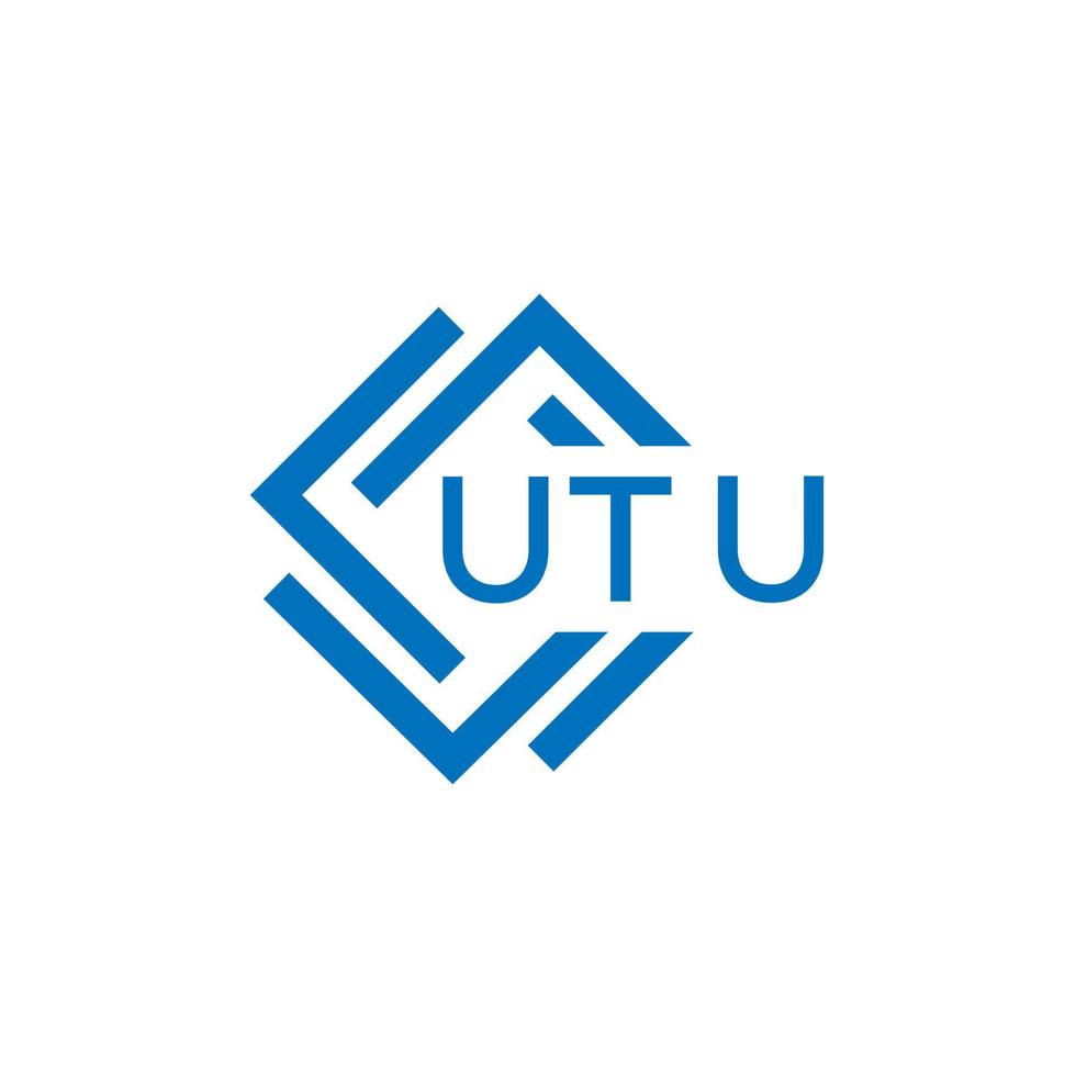 utu technologie brief logo ontwerp Aan wit achtergrond. utu creatief initialen technologie brief logo concept. utu technologie brief ontwerp. vector