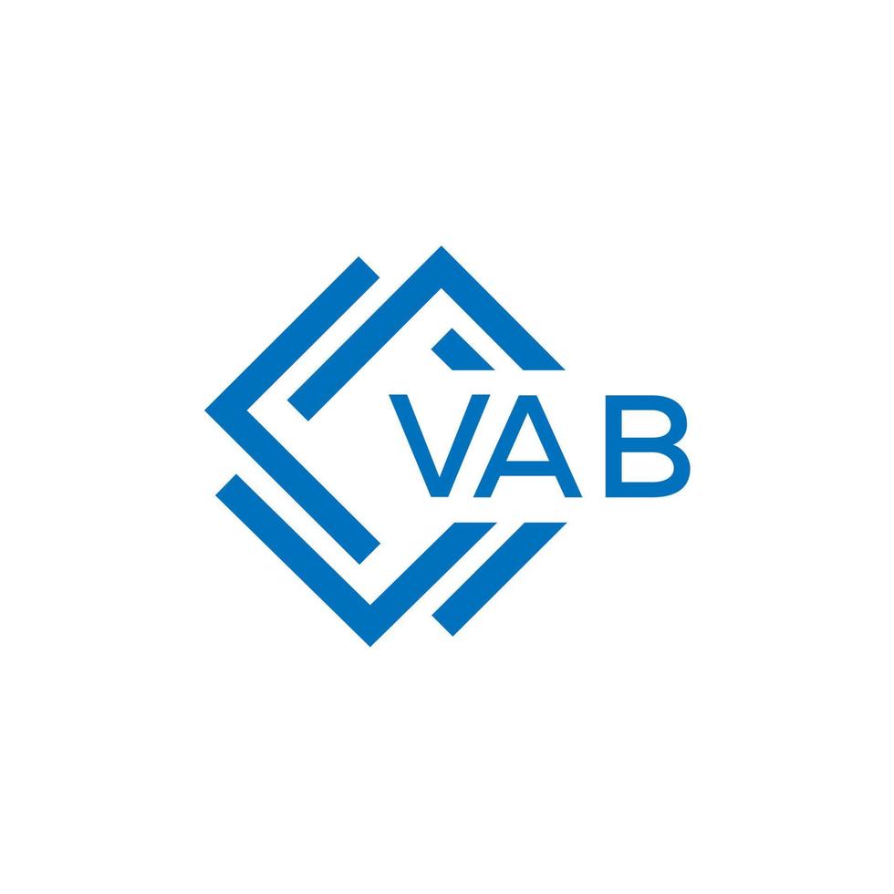 vab technologie brief logo ontwerp Aan wit achtergrond. vab creatief initialen technologie brief logo concept. vab technologie brief ontwerp. vector