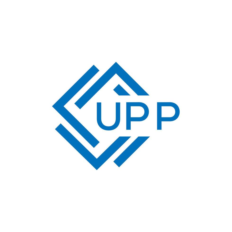 upp technologie brief logo ontwerp Aan wit achtergrond. upp creatief initialen technologie brief logo concept. upp technologie brief ontwerp. vector