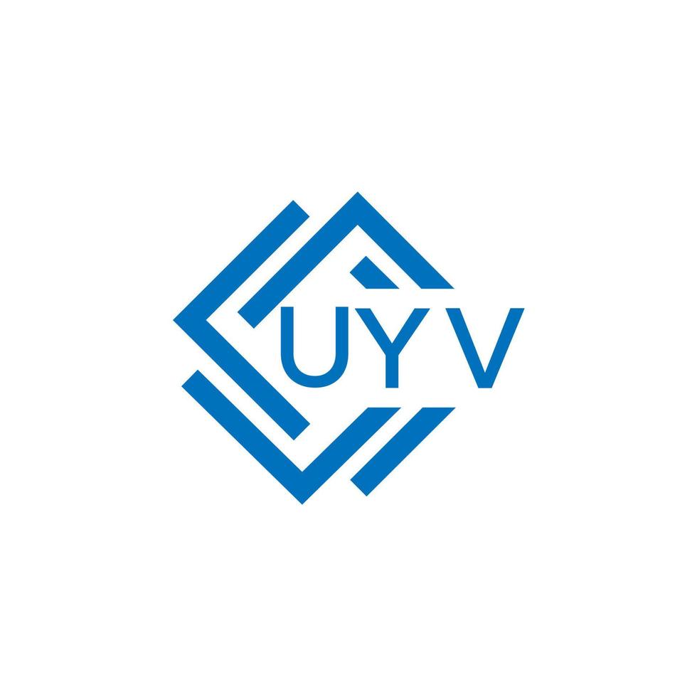 uyv technologie brief logo ontwerp Aan wit achtergrond. uyv creatief initialen technologie brief logo concept. uyv technologie brief ontwerp. vector