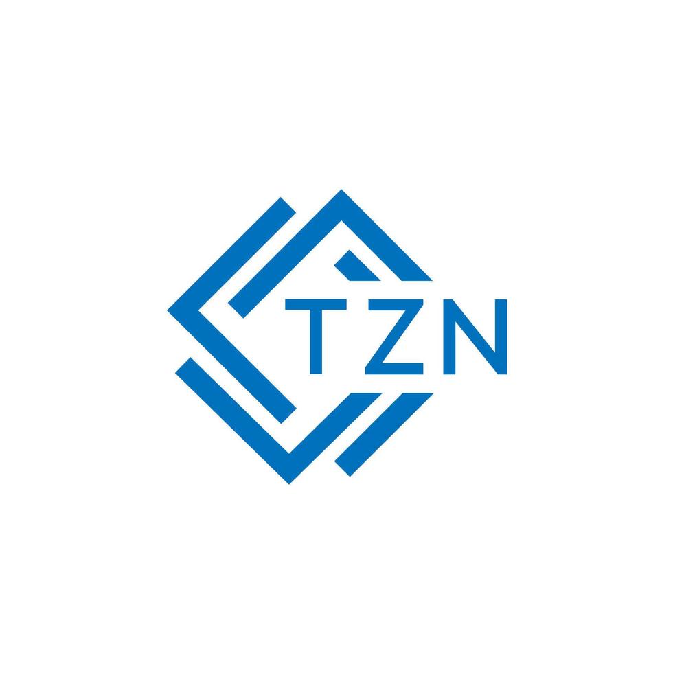 tzn technologie brief logo ontwerp Aan wit achtergrond. tzn creatief initialen technologie brief logo concept. tzn technologie brief ontwerp. vector