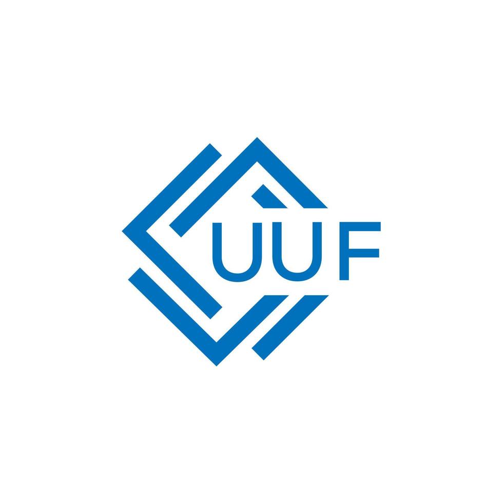 uuf technologie brief logo ontwerp Aan wit achtergrond. uuf creatief initialen technologie brief logo concept. uuf technologie brief ontwerp. vector