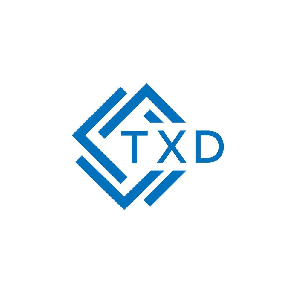 txd technologie brief logo ontwerp Aan wit achtergrond. txd creatief initialen technologie brief logo concept. txd technologie brief ontwerp. vector