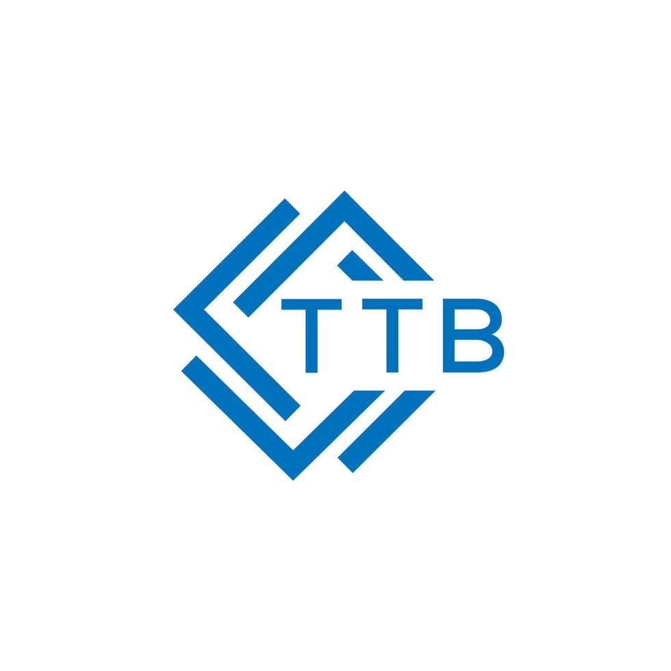 ttb technologie brief logo ontwerp Aan wit achtergrond. ttb creatief initialen technologie brief logo concept. ttb technologie brief ontwerp. vector
