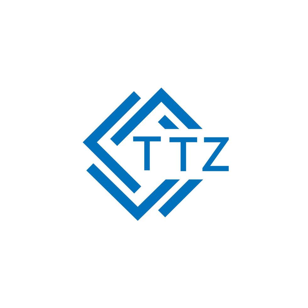 ttz technologie brief logo ontwerp Aan wit achtergrond. ttz creatief initialen technologie brief logo concept. ttz technologie brief ontwerp. vector