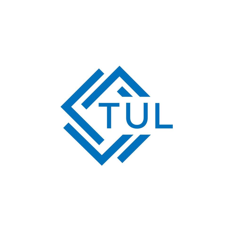 tul technologie brief logo ontwerp Aan wit achtergrond. tul creatief initialen technologie brief logo concept. tul technologie brief ontwerp. vector