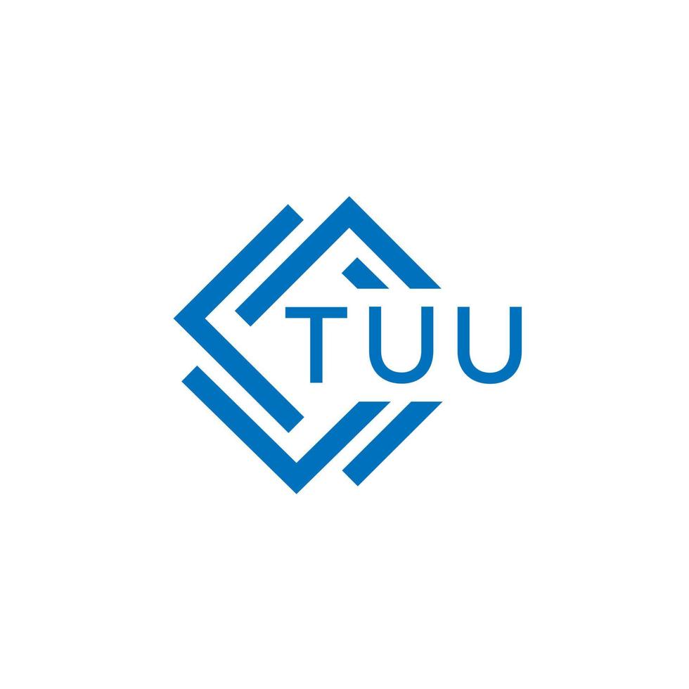 tuu technologie brief logo ontwerp Aan wit achtergrond. tuu creatief initialen technologie brief logo concept. tuu technologie brief ontwerp. vector