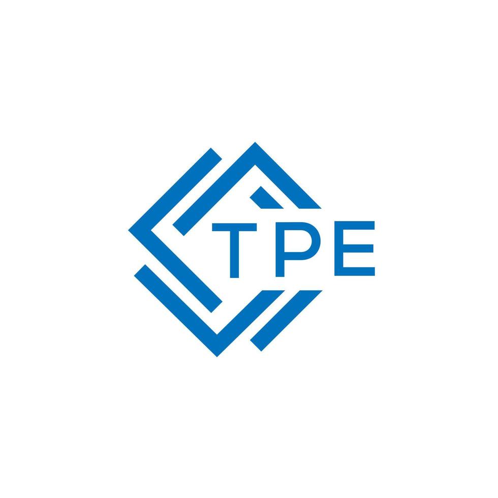 tpe technologie brief logo ontwerp Aan wit achtergrond. tpe creatief initialen technologie brief logo concept. tpe technologie brief ontwerp. vector