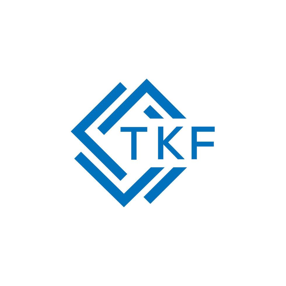 tkf technologie brief logo ontwerp Aan wit achtergrond. tkf creatief initialen technologie brief logo concept. tkf technologie brief ontwerp. vector