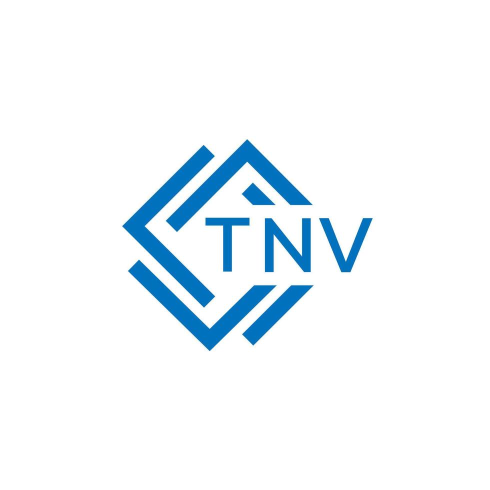 tnv technologie brief logo ontwerp Aan wit achtergrond. tnv creatief initialen technologie brief logo concept. tnv technologie brief ontwerp. vector