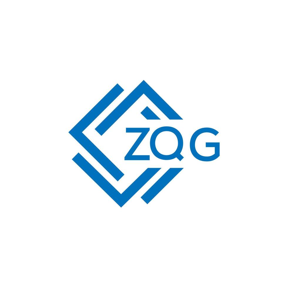 zqg technologie brief logo ontwerp Aan wit achtergrond. zqg creatief initialen technologie brief logo concept. zqg tech vector