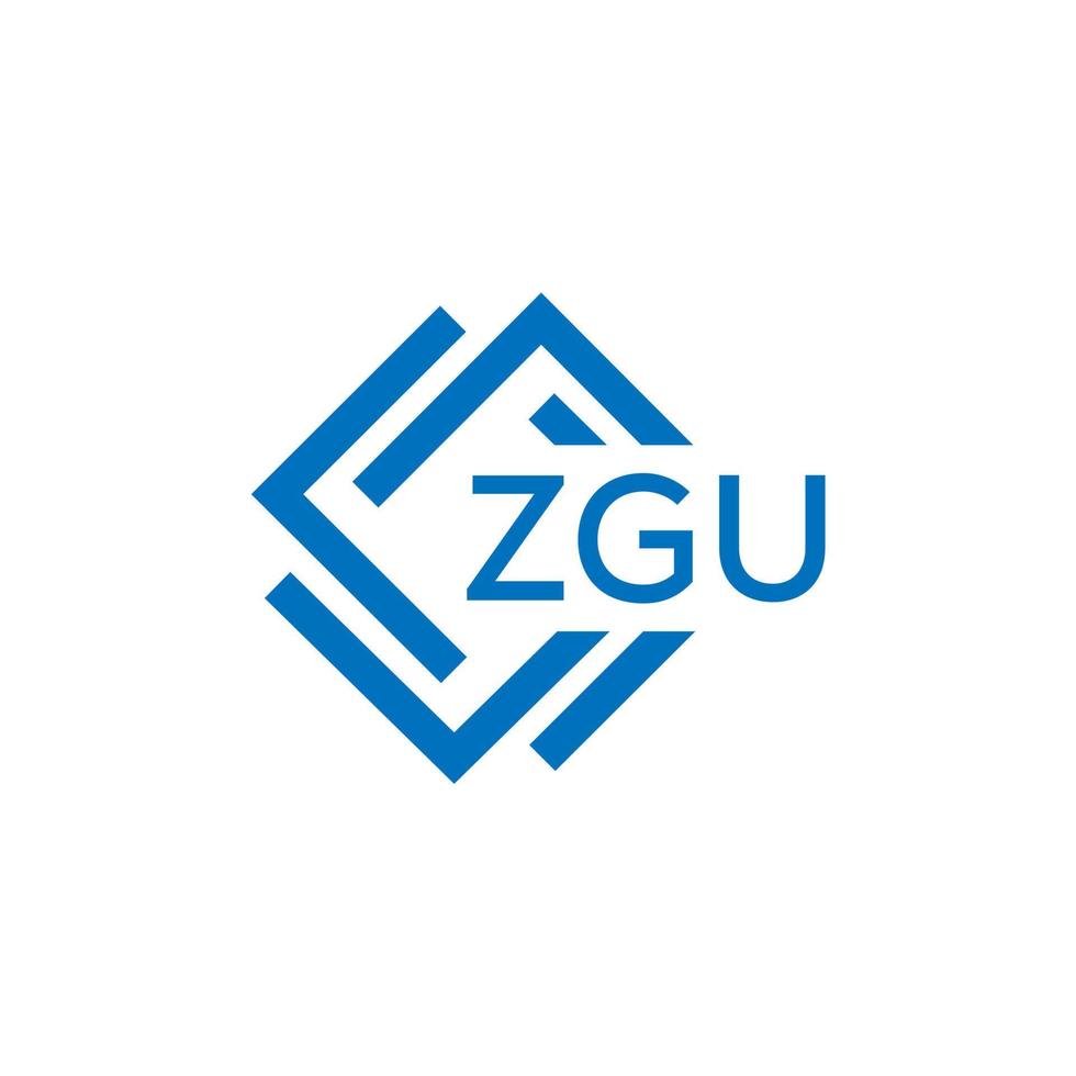 zgu technologie brief logo ontwerp Aan wit achtergrond. zgu creatief initialen technologie brief logo concept. zgu technologie brief ontwerp. vector