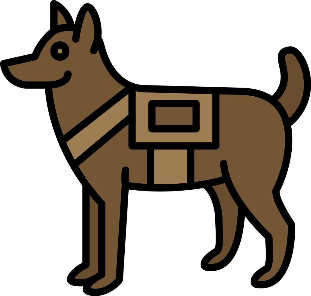 leger hond vector icoon