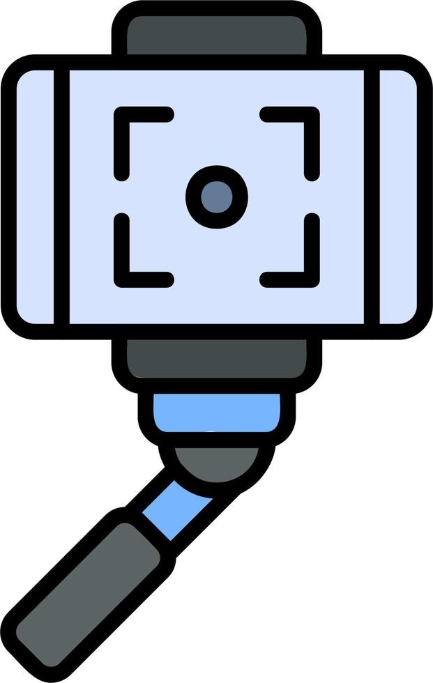 selfie stok vector icoon