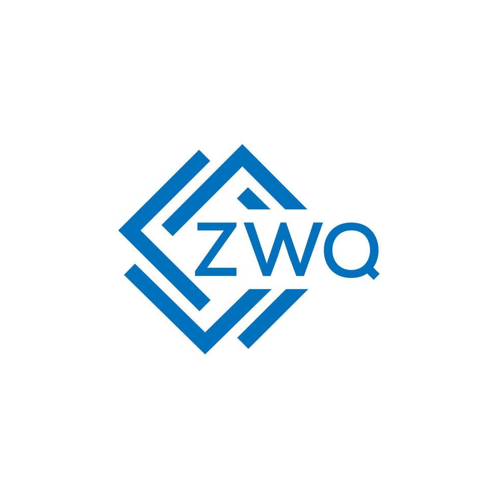 zwq technologie brief logo ontwerp Aan wit achtergrond. zwq creatief initialen technologie brief logo concept. zwq technologie brief ontwerp. vector