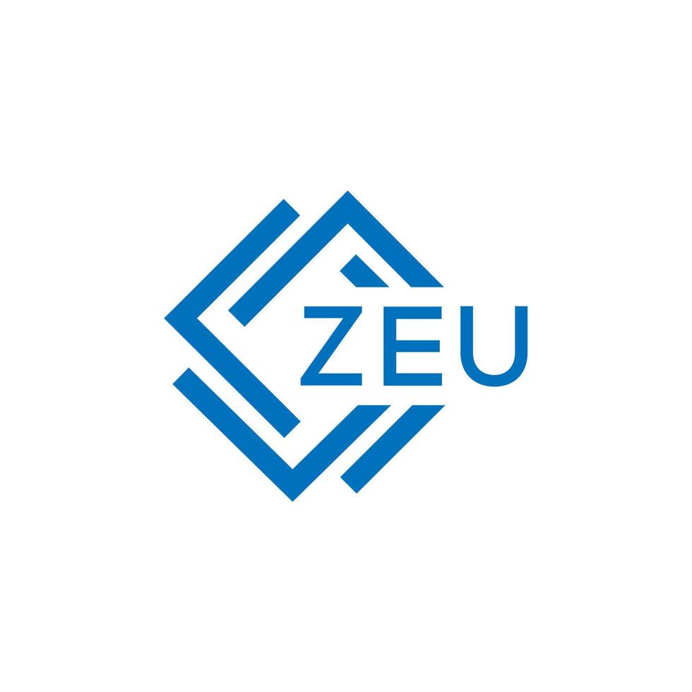 zeu technologie brief logo ontwerp Aan wit achtergrond. zeu creatief initialen technologie brief logo concept. zeu technologie brief ontwerp. vector