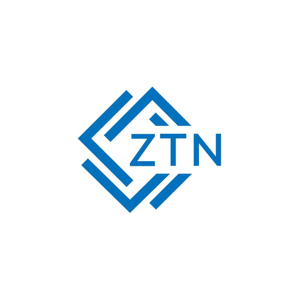 ztn technologie brief logo ontwerp Aan wit achtergrond. ztn creatief initialen technologie brief logo concept. ztn technologie brief ontwerp. vector